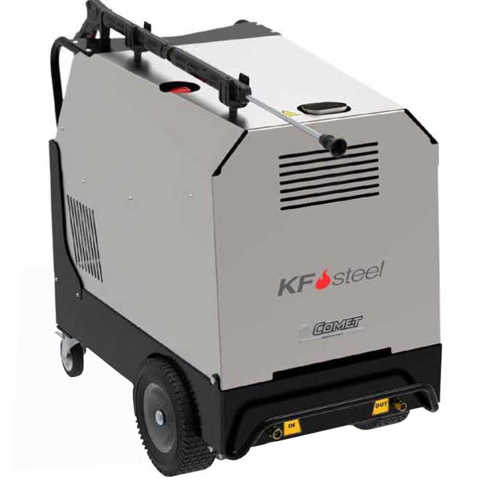 Hot Electric Pressure Cleaner – Three Phase – KF Steel - BAR[108 HOT25/21 KF]