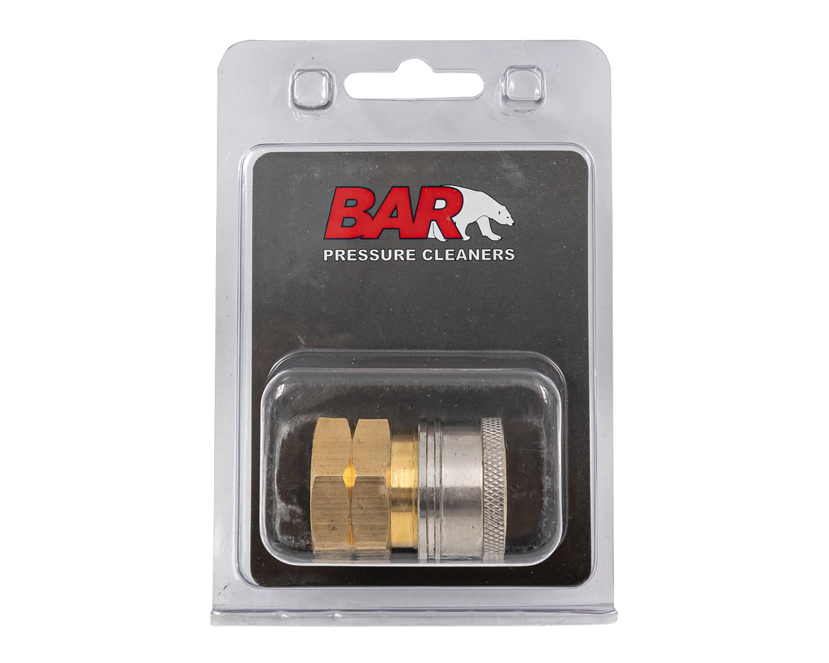 Coupler QC S/S-Brass 3/8f [125 85.300.115 B]