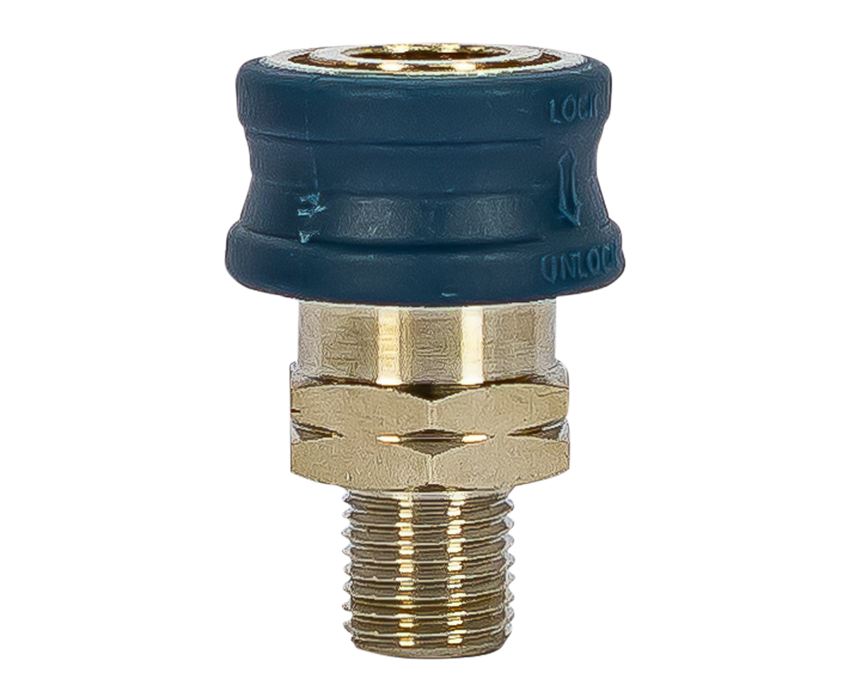 Coupler 1/4 BSPM Blue Cap [125 85.301.197BL]