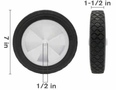 Wheel Plastic 7 inch [125 51.435.007]