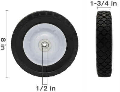 Pnuematic Lawn Wheel 8 inch [125 51.440.008]