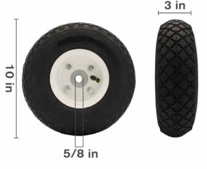 Pnuematic Wheel 10 inch [125 51.501.000]