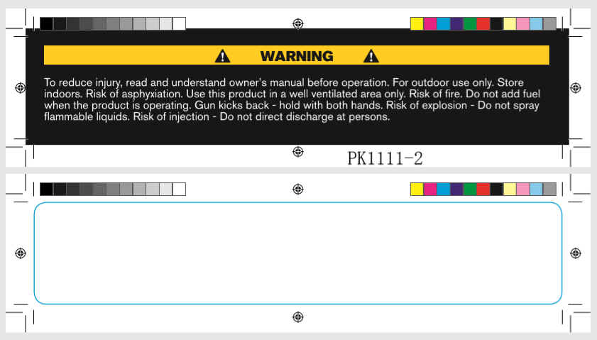 Warning Sticker