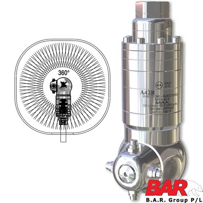Closed Tank Cleaning Head