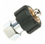 1/2" BSP Male Coupling - Standard - Mecline[155 0212000050] - 1/4" BSP Female, Zinc Plated Brass