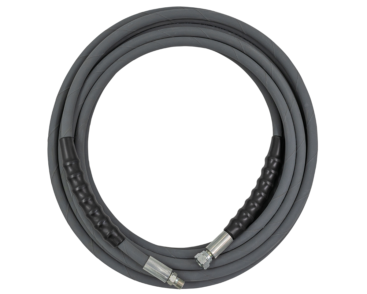 1/4" R2 2 Wire Hose - Grey - 5,8000 PSI - Lenflex [Was 165 R2J200 10ML 1/4FS X 1/4M] [165 R2J200 10ML 1/4MX1/4FS]