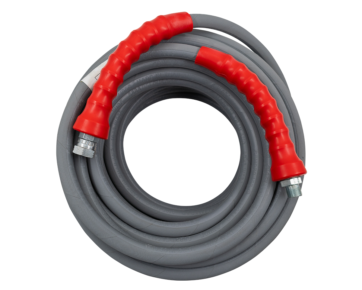 3/8" R2 2 Wire Hose - Grey - 6,000 PSI - Semperit [Was 165 R2J400 01MG 3/8MX3/8 FS] [165 R2J400 01MG 3/8MX3/8 FS]