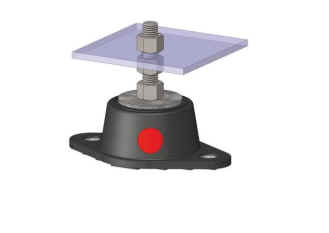 Vibration Mount - 80kg [165 NR1 Grey]