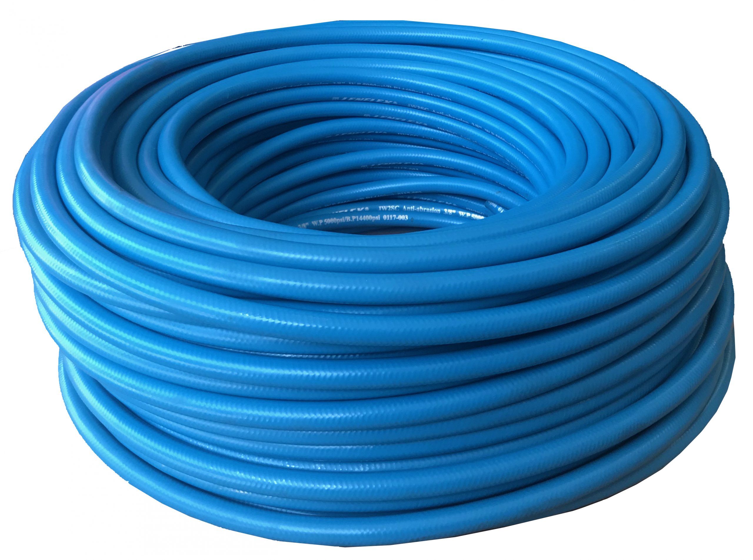 3/8" R2 2 Wire Smooth Hose - Blue - 6,000 PSI - BARflex[165 R2J400 100MS]