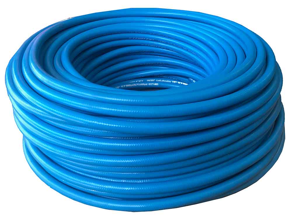 1/4" R2 Smooth 2 Wire Hose - Blue - 5,8000 PSI [Was 165 R2J200 30MS 3/8FS X 3/8M] [165 R2J200 30MS 3/8MX3/8FS]