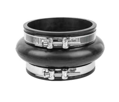 Rubber Joint w/ S/S clamps [165 RIV196-4]