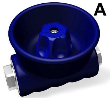 Ball Valve S/S 303 Handle Blue [145 29.1000.00]