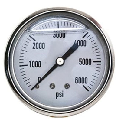 Gauge 6000 Psi Rear S/S 1pc [165 1615933]