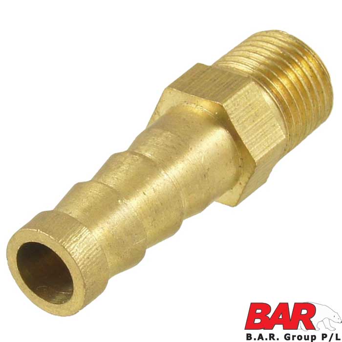 Barbed Hose Fitting - 1/2" MBSP x 10mm [COA J1266M]