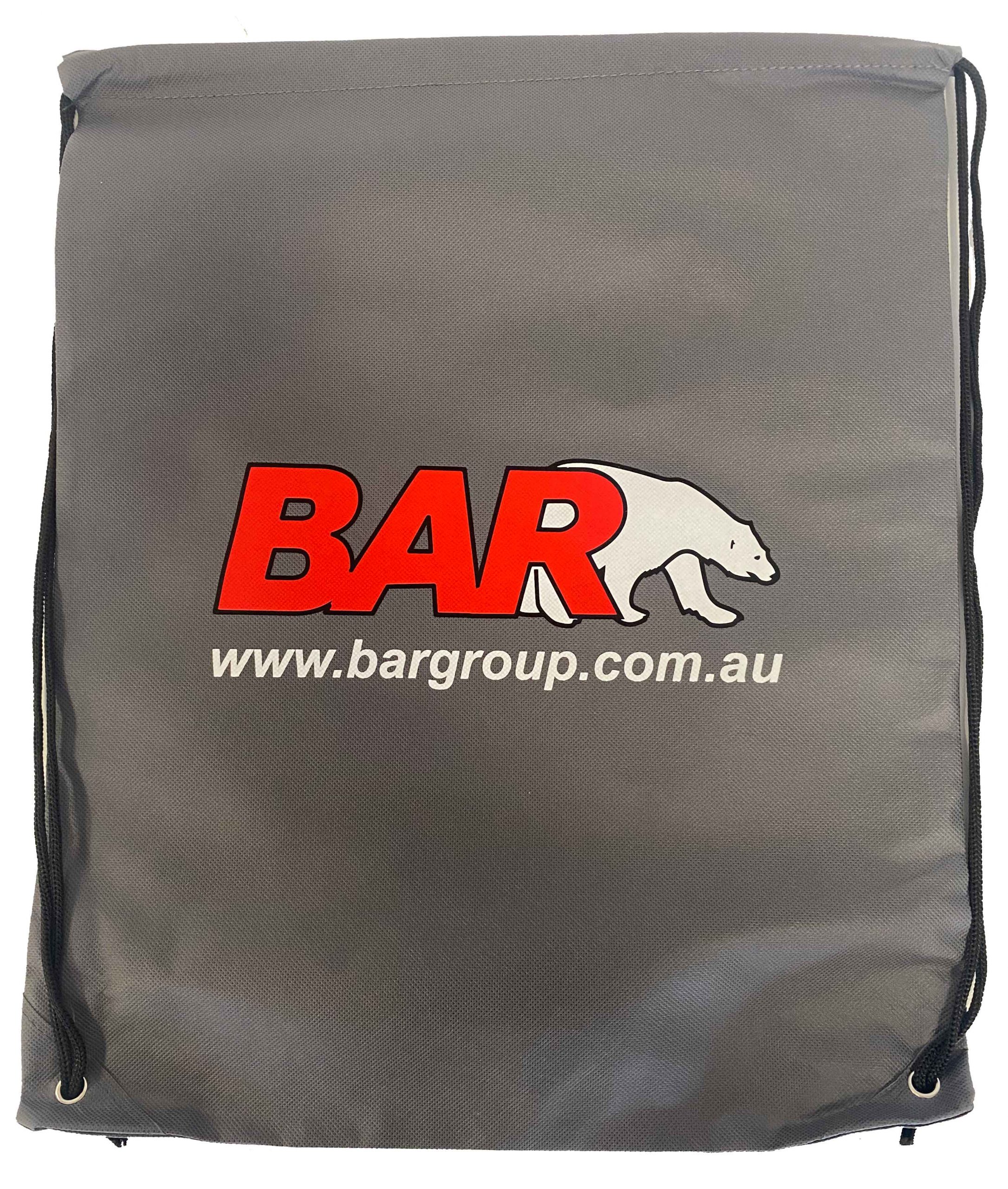 Poly bag BAR Logo [SIL Draw String bag BAR]