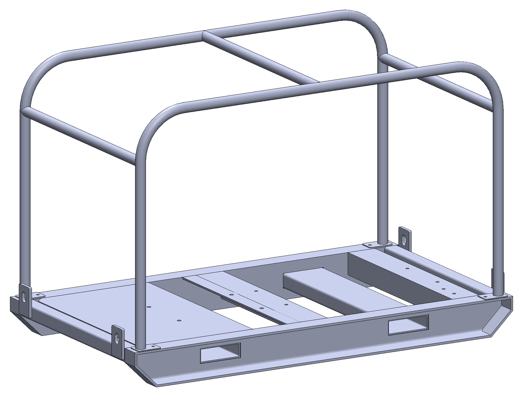 Skid base & roll frame [165 Frame S1400 x 800]