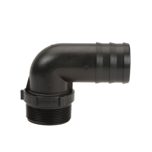Delivery Elbow 90° with Barb - Fits 2" [125 HB200-90]