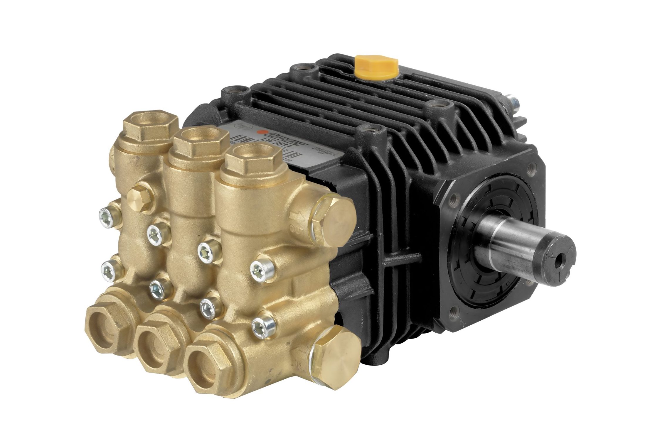 High Pressure Triplex Pump - LW Series - Solid, 24 mm Shaft - COMET[210 LW3525S] [ZZZ 210 LW3525]