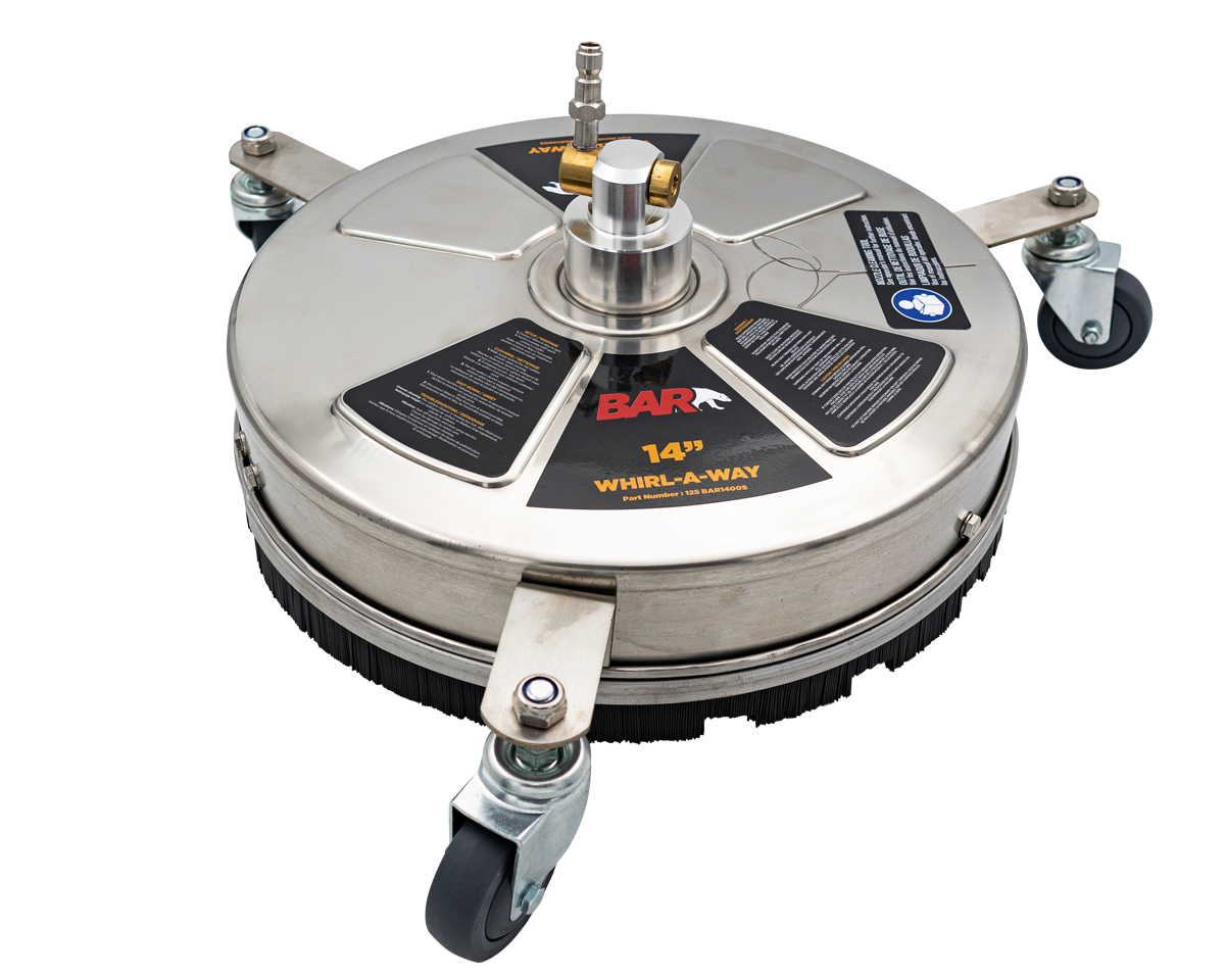 Surface Cleaner Attachment - 14" - Stainless - Semi-Pro - BAR[125 BAR1400S]