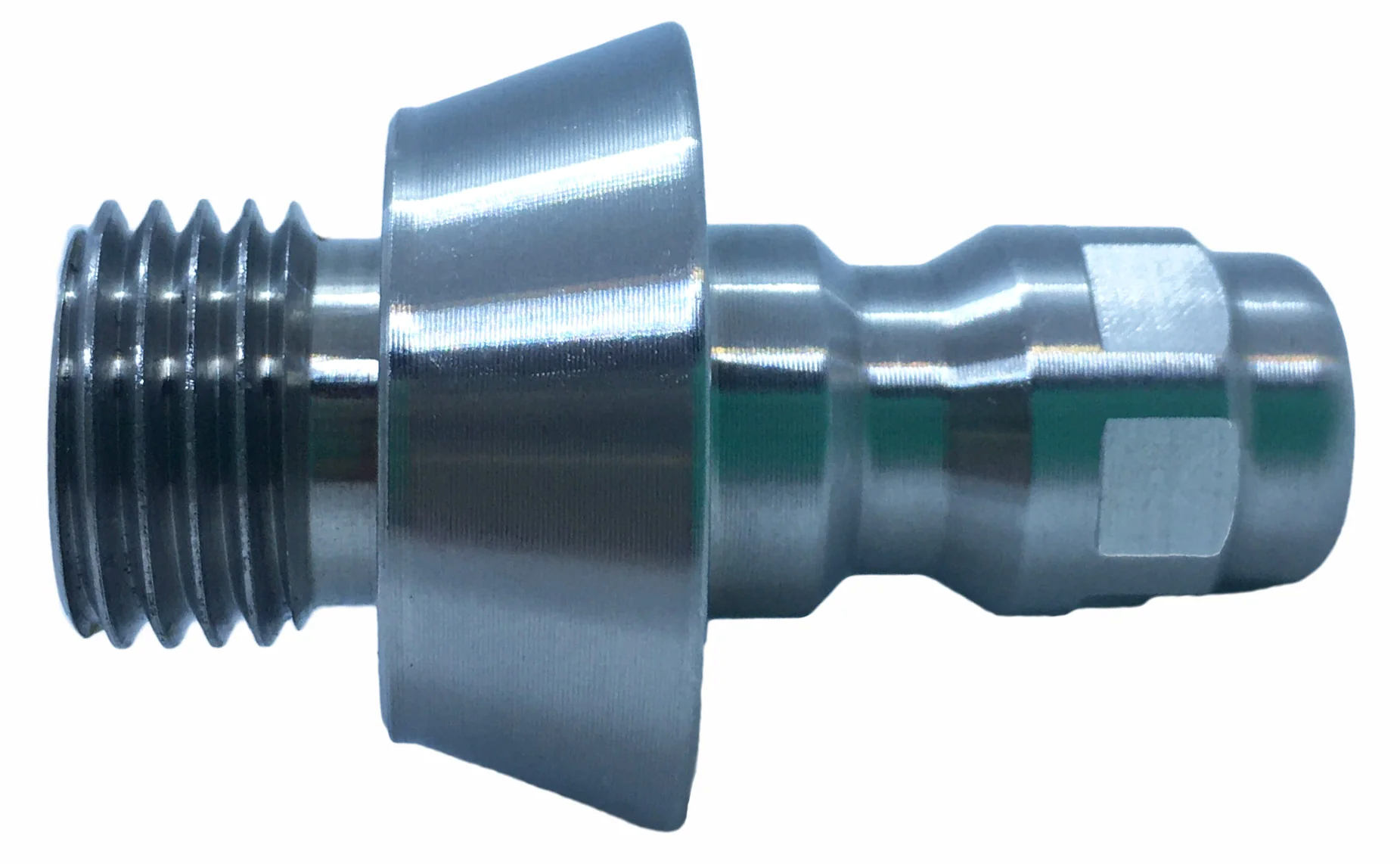 Nozzle Adaptor With Cone 1/4" Stainless Steel [165 BA8]
