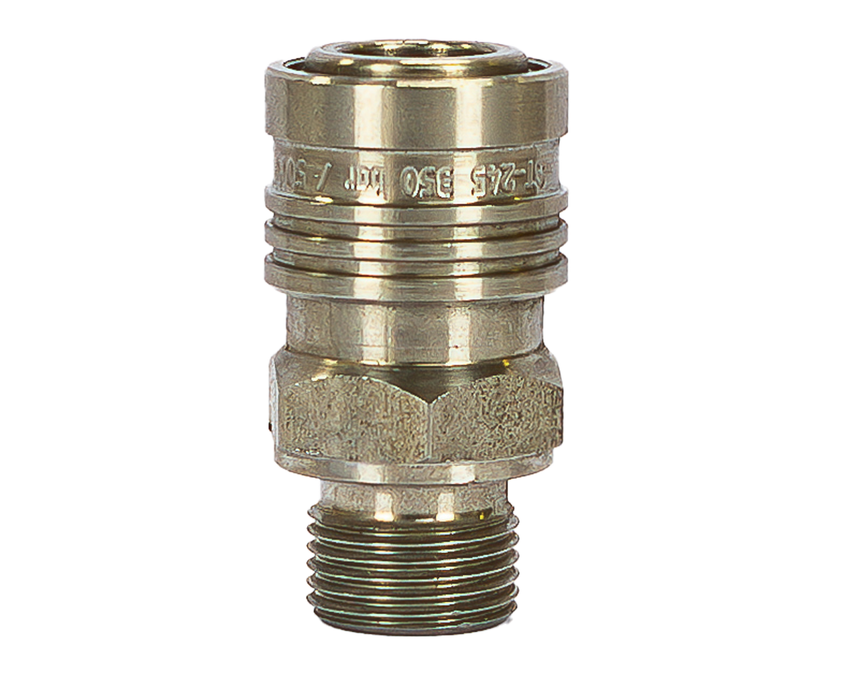 Quick Connect & Release Coupling - 1/4" BSP - Standard - 3/8" Bsp Male