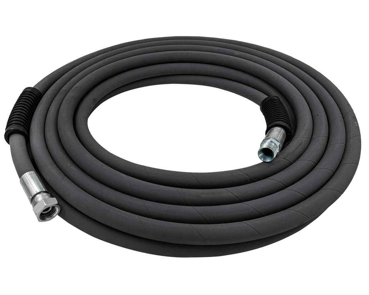 1/2" R2 2 Wire Hose - Grey - 4,000 PSI[165 R2J600 15ML 1/2MX1/2 FS]
