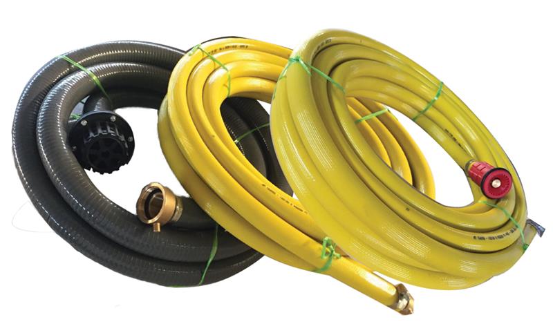 Fire Hose Kit - 1.5" Suction Hose - 3/4" Discharge Hose