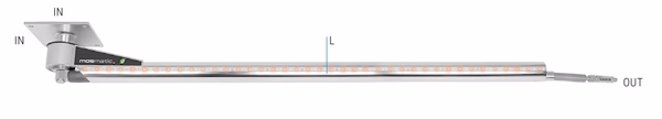 Straight Boom - 360° Ceiling Mount - LED Lights - DKPbl - Mosmatic