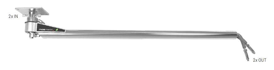 Straight Boom - 360° Ceiling Mount - DP2 - Mosmatic