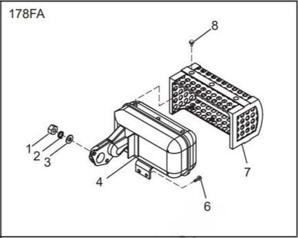 Muffler Assembly [HAI 178F-08000]